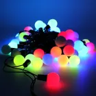 Гірлянда матова кулька 80LED 7м (флеш) RGB, Новорічна бахрама, Світлодіодна гірлянда, Вулична гірлянда