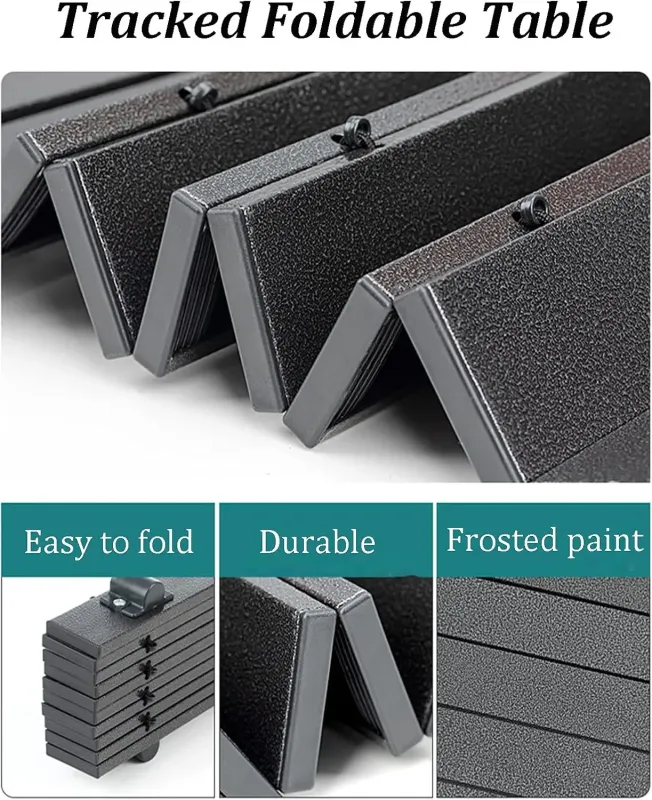 Стіл + 2 стільці STD-02 стіл складаний прямокутний коричневий, (Д530 * Ш550 * В500мм), стільці метал + тканина (40 * 40 * 35), сумка