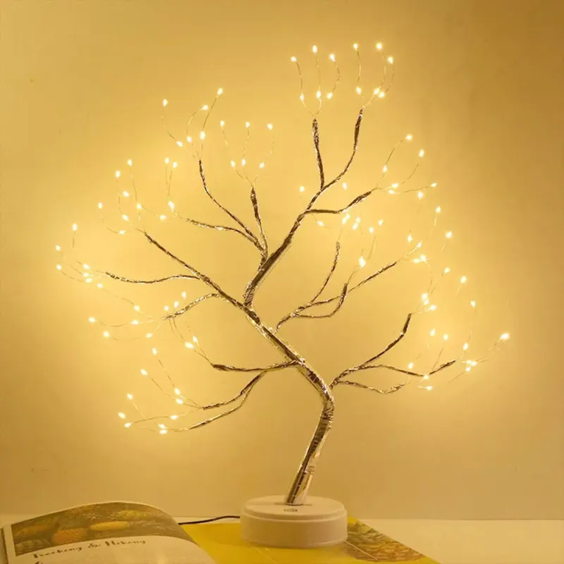 Настільний світильник DIY Auelife 108 Led дерево гірлянда Бонсай Auelife Тепле світло