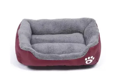 Лежанка - пуф для котів та собак Червона S(40*25)