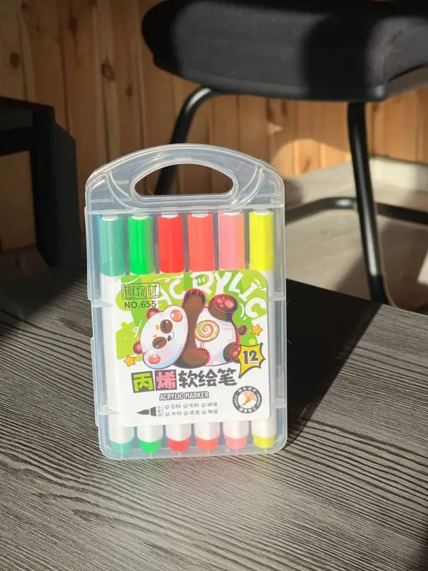 Акварельні маркери 12 кольорів Water Brush