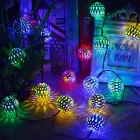 Гірлянда світлодіодна Кулька металева золота, 20 LED, Мультицвет