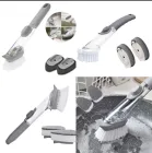 Багатофункціональна щітка для миття посуду DTMA з дозатором та насадками