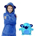 Блакитний Дитяча іграшка-толстовка плед трансформер з капюшоном та рукавами 3 в 1 Huggle Pets Hoodie