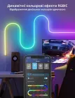 Розумна гнучка LED Neon RGB стрічка-шланг 5 метрів від USB керування режимами з телефону, Bluetooth додаток, пульт