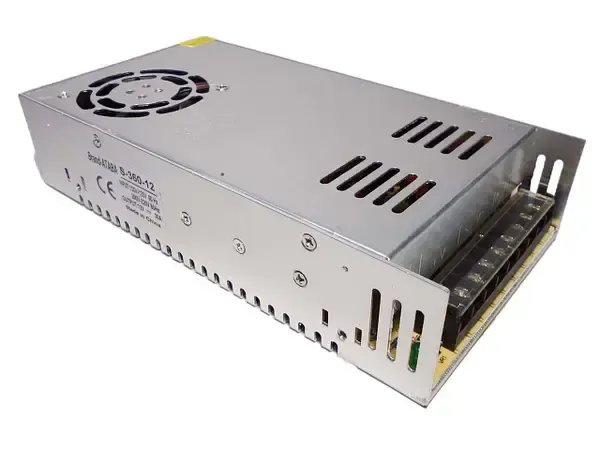 Адаптер / блок живлення 12V 30A, в металевому корпусі / Трансформатор для світлодіодної стрічки