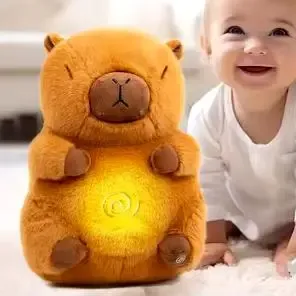 Рожевий Інтерактивна дихаюча Капібара Snuggle Pulse CapyBuddy 30 см м'яка плюшева іграшка
