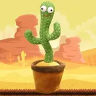 Кактус що танцює, світло-музична іграшка , Dancing Cactus TikTok кактус у вазоні 34 см