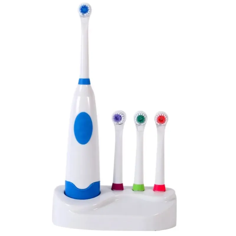 Електрична зубна щітка із насадками Electric ToothBrush на батарейках
