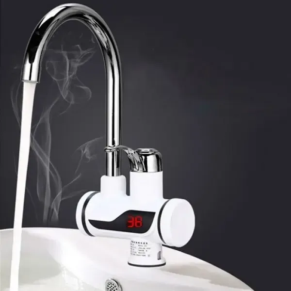 Проточний водонагрівач з LCD екраном, водонагрівач, кран