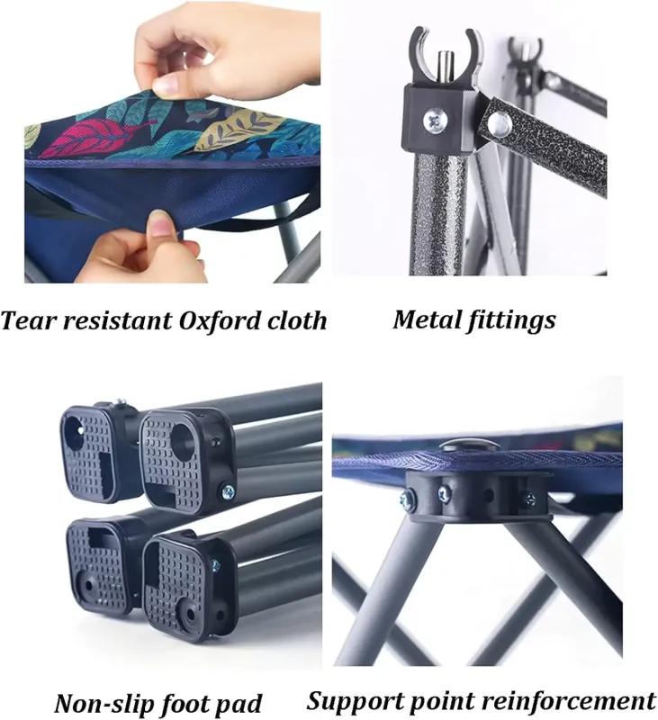 Стіл + 2 стільці STD-02 стіл складаний прямокутний коричневий, (Д530 * Ш550 * В500мм), стільці метал + тканина (40 * 40 * 35), сумка