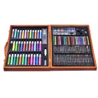 Дитячий набір для малювання та творчості Kartal на 150 предметів у дерев'яній валізі