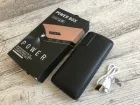 Портативне зарядне 20000 mahc екраном 3 USB + ліхтарик, павер банк, Power Bank