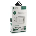 Адаптер (А-14) 220v 2 usb with digital display CX QC03