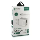 Адаптер (А-14) 220v 2 usb with digital display CX QC03