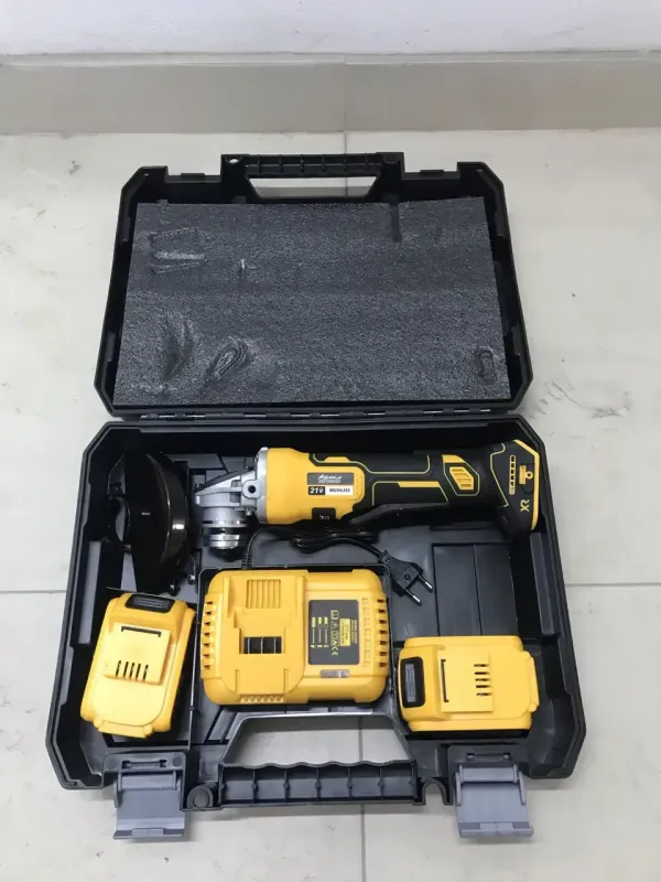 Акумуляторна болгарка + 2 акумулятори 24В, 125мм в кейсі / Міні болгарка / Кутова болгарка / УШМ