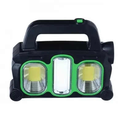 Акумуляторний LED ліхтар прожектор із сонячною панеллю USB вихід знімні Hurry Bolt HB-6169