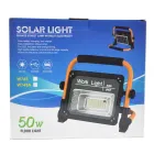 Акумуляторний прожектор із сонячною панеллю Work Light 50W + POWER BANK