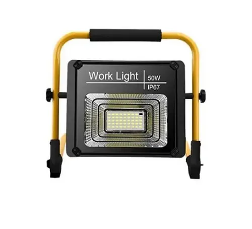 Акумуляторний прожектор із сонячною панеллю Work Light 50W + POWER BANK