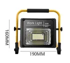Акумуляторний прожектор із сонячною панеллю Work Light 50W + POWER BANK