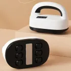 Акумуляторний роликовий масажер з підігрівом LKL-0128 бездротовий вібраційний для всього тіла