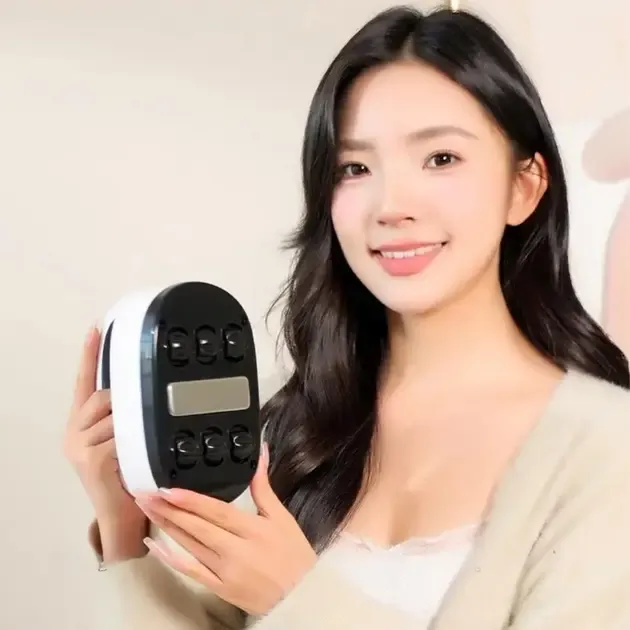 Акумуляторний роликовий масажер з підігрівом LKL-0128 бездротовий вібраційний для всього тіла