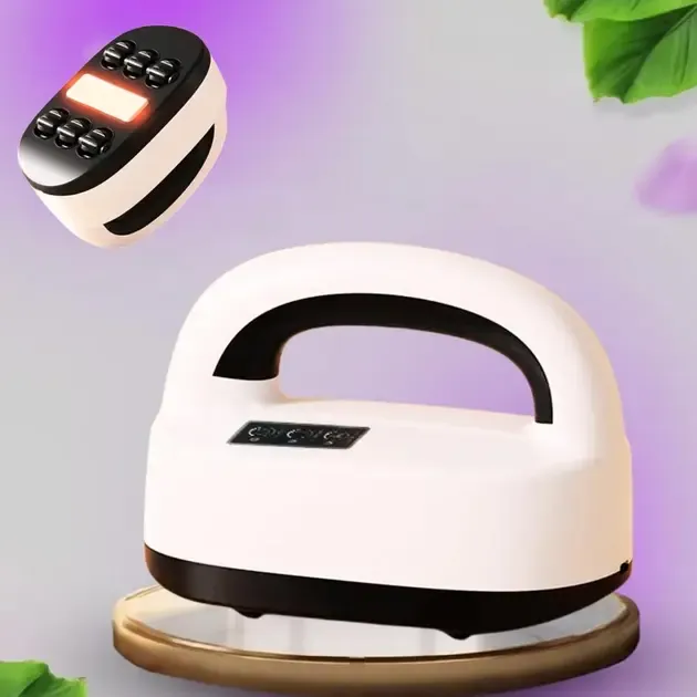 Акумуляторний роликовий масажер з підігрівом LKL-0128 бездротовий вібраційний для всього тіла