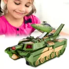 Армійський танк іграшка музичний танк літак 2 в 1