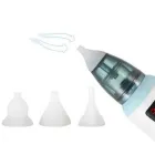 Аспіратор дитячий акумуляторний 2-в-1 BABY NOSE з LED-дисплеєм та регулятором потужності (WO-19)