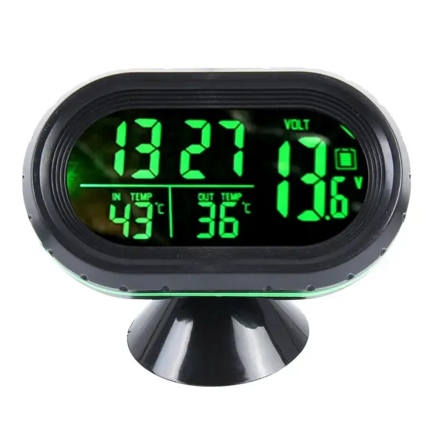 Автомобільний годинник – термометр – вольтметр VST – 7009V