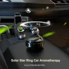 Автомобільний освіжувач повітря/ ароматизатор на сонячній енергії/ левітація кільця/ чорний з кулькою