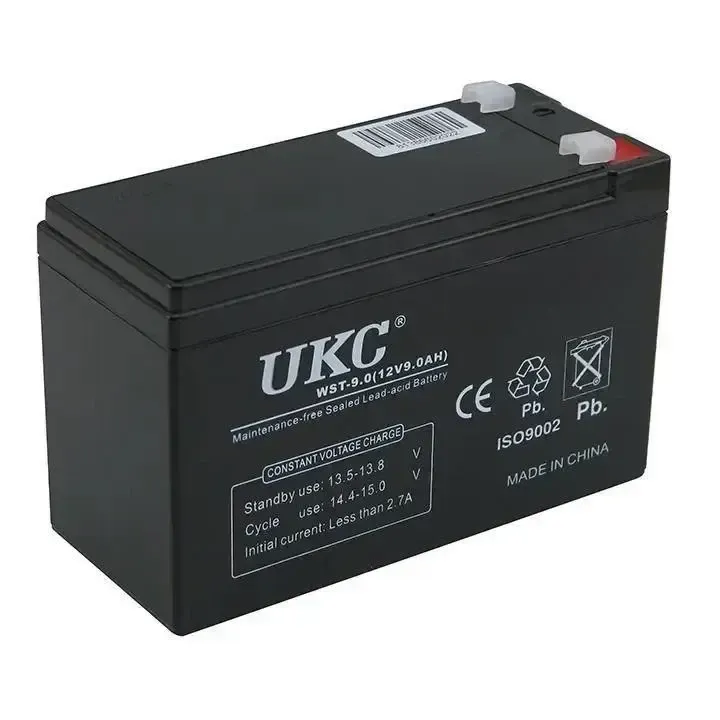 Батарея свинцево-кислотна UKC WST-9.0 12 V 9 Ah Black