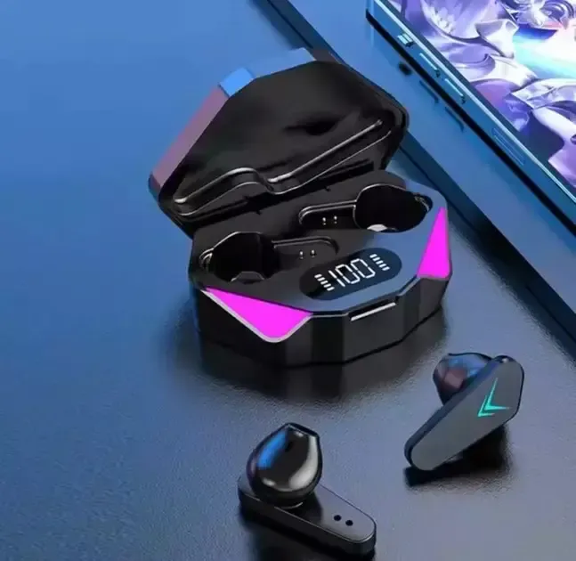 Бездротові ігрові навушники X 15 з RGB LED підсвічуванням та шумоподавленим