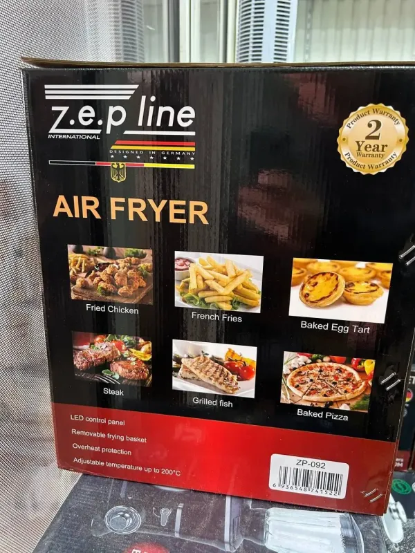 Мультипекар Безмасляна електрична аерофритюрниця на 8 л Zepline ZP-092 3000W