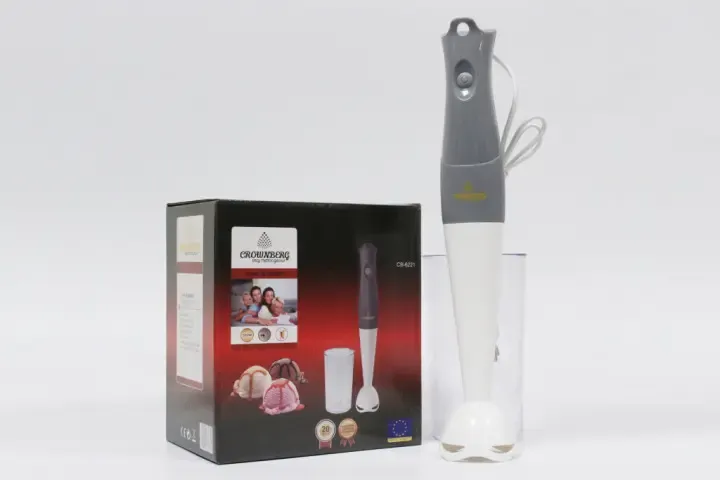 Блендер 4 в 1 Crownberg CB-6221 міксер подрібнювач  чоппер. побутовий прилад, для подрібнення та збивання продуктів.