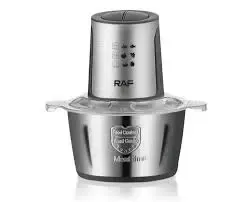 Блендер Raf Food Processor R7019 кухонний подрібнювач 250W металева чаша на 2 л чоппер