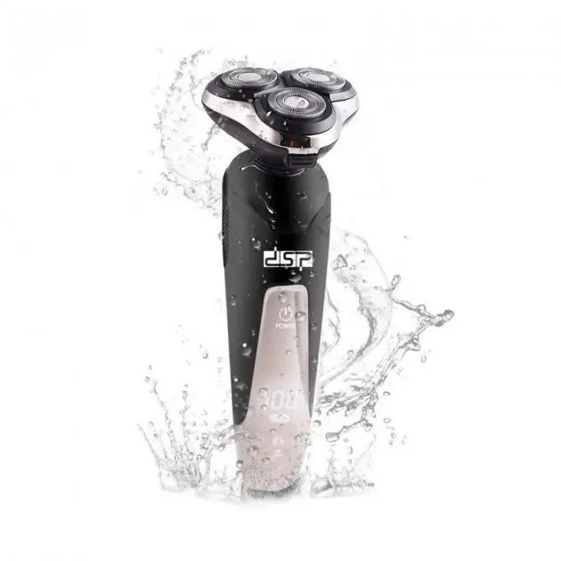 Бритва Електрична на 3 плаваючі головки DSP 60017 Роторна Електробритва чоловіча для вологого та сухого гоління
