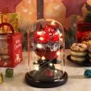 Букет у колбі з LED підсвічуванням (KR-03)