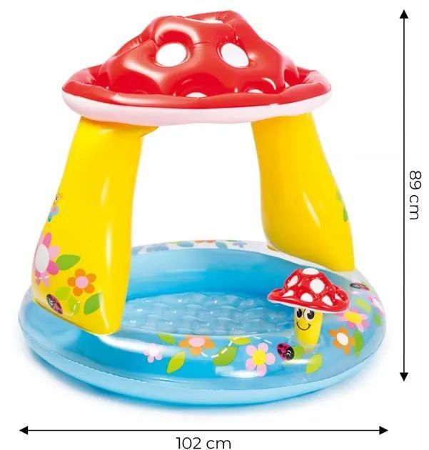 Надувний басейн Intex Грибочок 102 x 89 см 57114