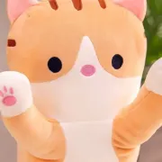 М'яка Іграшка Кіт Довгий 50см Подушка Обнімашка коричневий