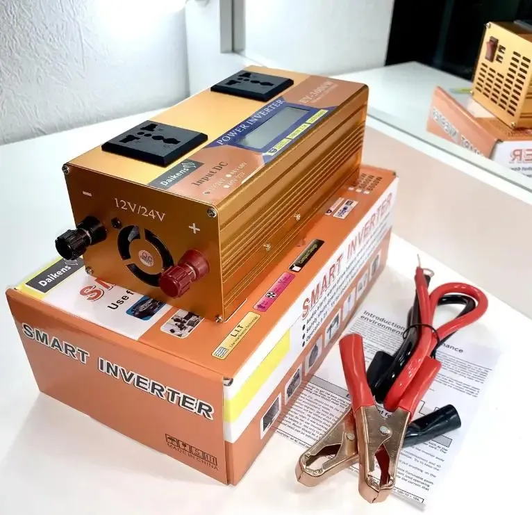 Перетворювач напруги з 12V/24V 220V 4000W LCD SMART (EY4000W)