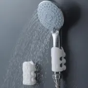 Тримач для душу на присосках SHOWER SUCKER Силіконовий переносний кронштейн - настінний для душової насадки на різні поверхні, Білий