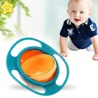 Дитяча тарілка-непроливайка "Universal Gyro Bowl", тарілка непроливайка неваляшка, посуд для дітей