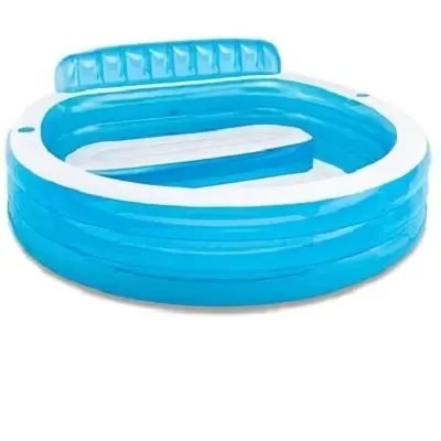 Дитячий м'який надувний басейн Intex 57190 (224х216х76см)