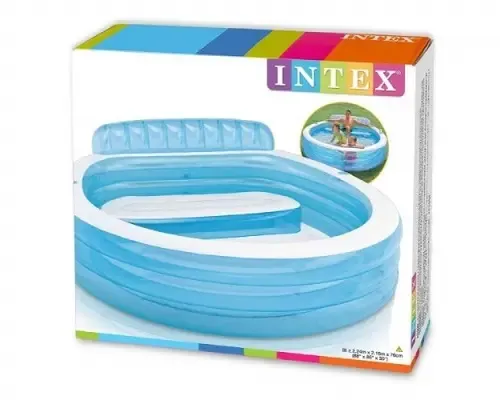 Дитячий м'який надувний басейн Intex 57190 (224х216х76см)