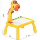 Жовтий Дитячий стіл проектор для малювання з підсвічуванням Projector Painting 24 Деталі
