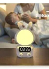 Дитячий годинник із будильником Кролик Rabbit clock with LIGHT WHITE