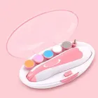 Дитячий єлектричний триммер для нігтів 6 в 1, малошумний манікюрний набір для догляду за новонародженою дитиною з Led підсвічуванням Urbankit
