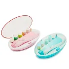 Дитячий єлектричний триммер для нігтів 6 в 1, малошумний манікюрний набір для догляду за новонародженою дитиною з Led підсвічуванням Urbankit