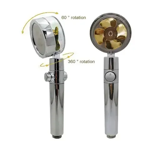 Душова насадка-турболейка з турбонаддувом 360 градусів